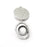 Hammered Disc pendant base setting bezel blank Antique silver plated brass pendant (56mm) (12mm blank) G34510