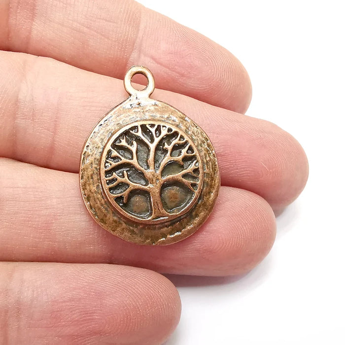 Tree Charms Antique Copper Plated Charms (31x24mm) G34472