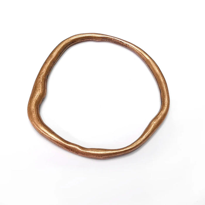 Hoop Circle Connector Charms, Dangle Charms Antique Copper Plated Findings (72mm) G34473