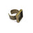 Square Antique Bronze Ring Blank Setting, Cabochon Mounting, Adjustable Resin Ring Base Bezel, Inlay Ring Mosaic Ring Bezel (16x16mm) G34476