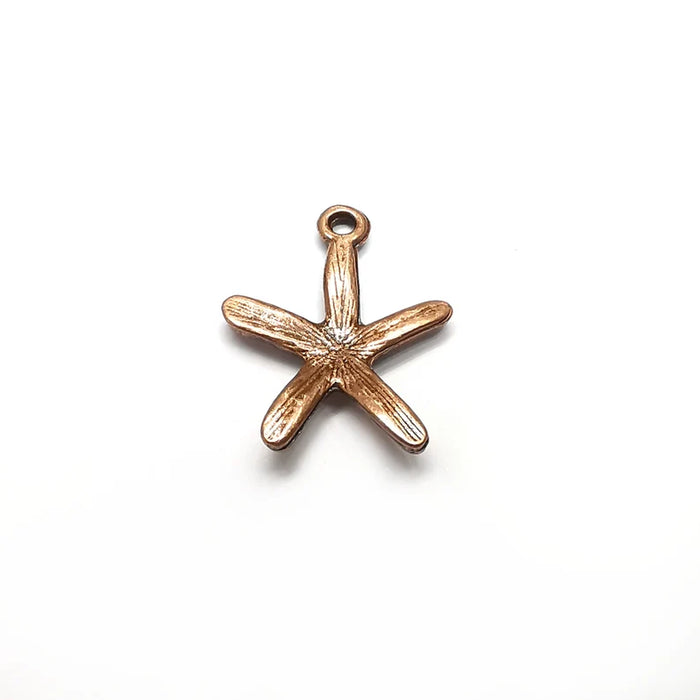 Starfish Charms, Antique Copper Plated Charms (22x17mm) G34565