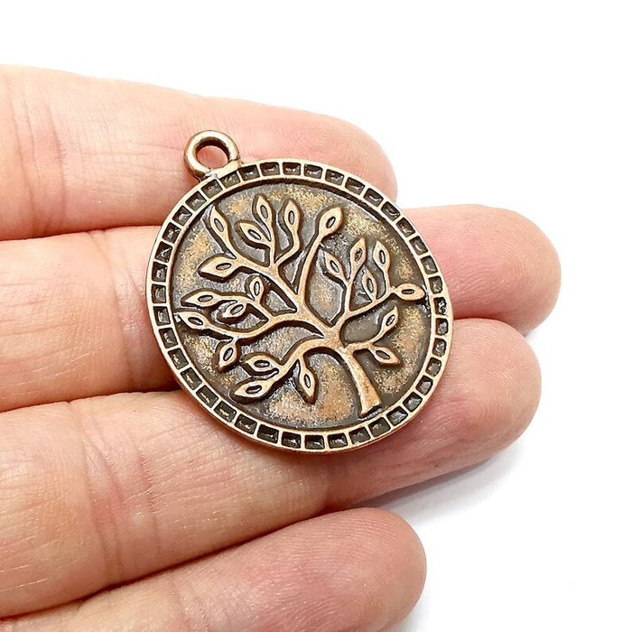 Tree Charms, Antique Copper Plated (40x33mm) G34577