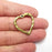 4 Heart Charms, Antique Bronze Plated Charm (27x26mm) G34530
