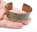 Hammered Bracelet Cuff Blank Base Antique Bronze Plated Brass Adjustable Bracelet (25mm) G34615