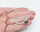 Rectangle Bracelet Blank Resin Cuff Dry Bezel Cabochon Base Adjustable Antique Silver Plated Brass (8mm Blank) G34627