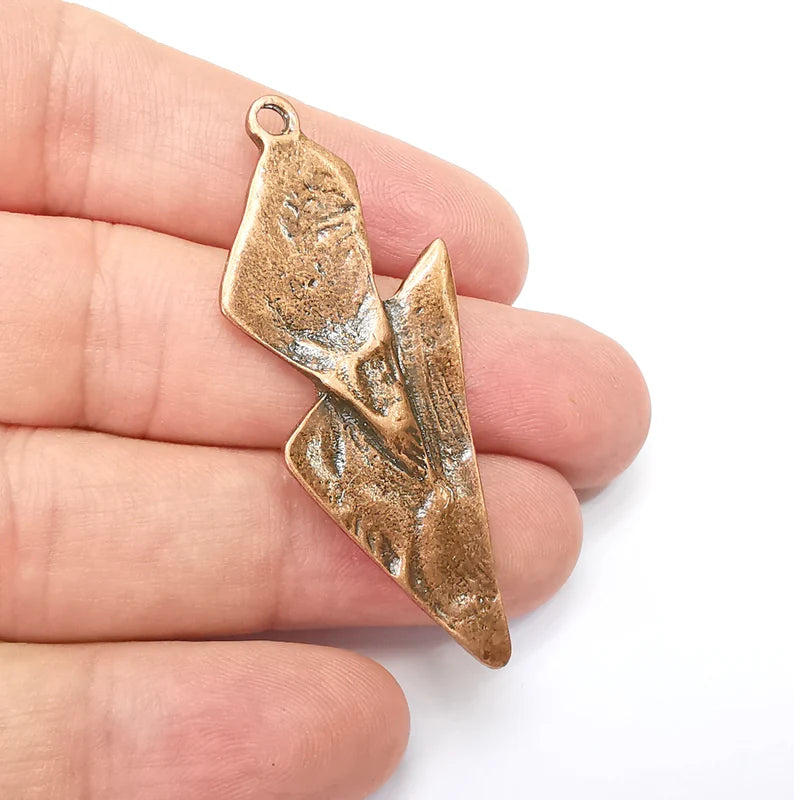 Antique Copper Dangle Charms Antique Copper Plated Charm (56x22mm) G34674