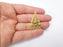 Triangle Charm, Gold Plated Charms (40x27mm) G34690