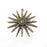 Sun Pendant, Antique Bronze Plated Pendant (60mm) G34716