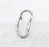 Hammered Oval Findings Antique Silver Plated (48x22mm) G34621