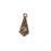 5 Tie Charms Antique Copper Plated Charms (25x9mm) G34736