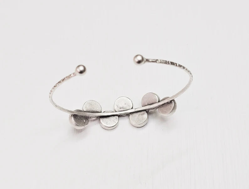 Round Bracelet Bezel Cuff Blank Resin Mountings Cabochon Base Setting Antique Silver Plated Brass Adjustable Bracelet Bezel (8mm) G34629