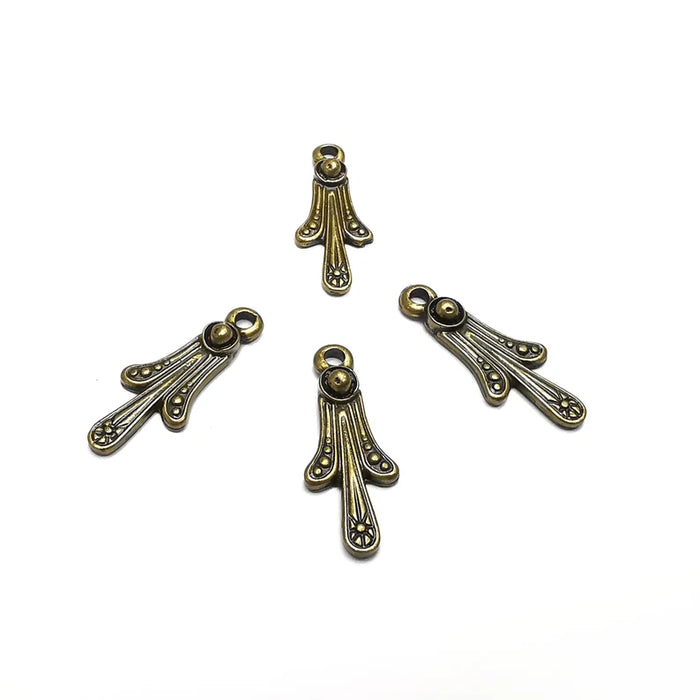 Antique Bronze Dangle Charms Antique Bronze Plated Charms (21x8mm) G34748