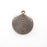 Antique Copper Round Charms, Antique Copper Plated