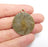 Antique Bronze Round Charms, Antique Bronze Plated (39x33mm) G34785