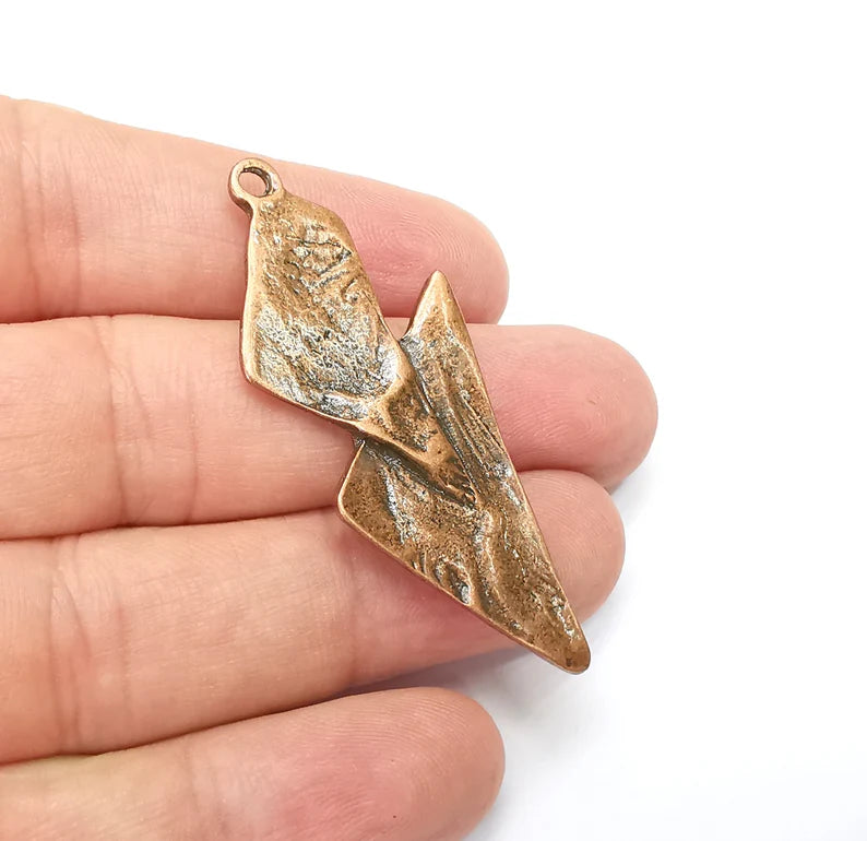Antique Copper Dangle Charms Antique Copper Plated Charm (56x22mm) G34674
