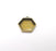 2 Hexagon Pendant Blanks, Resin Bezel Bases, Mosaic Mountings, Dry flower Frame, Polymer Clay base, Antique Bronze Plated (20mm) G34683