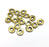 10 Round Disc Beads Charms Findings Antique Bronze Plated (9mm) G34803