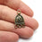 Antique Bronze Plated Charms Connector Antique Bronze Plated (25x15mm) G34693