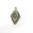 2 Rhombus Charms Antique Bronze Plated Charms (29x16mm) G34825