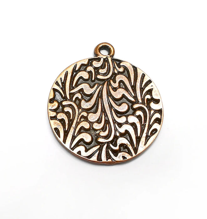Branch Charms, Antique Copper Plated Pendant (40x34mm) G34747