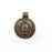 Antique Copper Round Pendant , Antique Copper Plated (38x29mm) G34751
