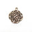Branch, Disc Charms, Antique Copper Plated (41x35mm) G34756