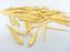 10 Gold Plated Brass Charms (32x6 mm) G15083