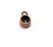 5 Round Pendant Blanks, Resin Bezel Bases, Mosaic Mountings, Polymer Clay base, Antique Copper Plated (5mm) G34804