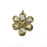 Flowers Charms, Daisy Charms, Antique Bronze Plated Plants Charms (46x36mm) G34822