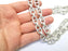 Large Silver Chain, (1 Meter - 3.3 feet ) Specialty Chains, Necklace, Bracelet, Belt, Bag Chain, Jewelry Accessory Chain, Antique Silver Plated (21x11mm) G34983