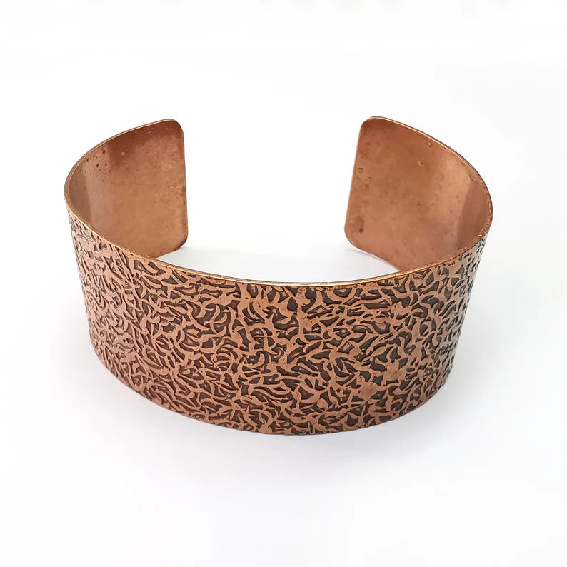 Branch Bracelet, Cuff Blank, Bracelet Base, Antique Copper Plated Brass Adjustable Bracelet (30mm) G34988