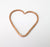 Heart Pendant, Large Heart, Hollow Heart Earring, Heart Frame, Heart Locket, Heart Medallion, Antique Copper Plated Metal