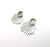 Silver Earring Base, Earring Blank, Ear Settings Bezel, Resin Blank, Cabochon Mountings, Antique Silver Plated Brass (10mm blanks) G35045