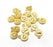 5 Heart Small Disc Charms (Double Sided) Gold Plated Charms (10x8mm) G34861