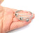 Round Wire Wrapped Bracelet, Bangle Bracelet Bezel, Cuff Resin Blank, Wristband Cabochon Base, Adjustable Antique Silver Brass (8mm) G34871