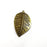 Leaf Charms, Long Leaf, Veined Leaf, Nature, Dewdrop Antique Bronze Plated (48x28mm) G34910