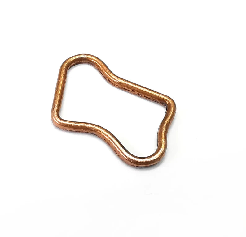 5 Cloud Wire Connector, Findings, Antique Copper Plated (29x22mm) G34959