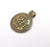 Bronze Medallion Pendant, Locket Pendant, Ethnic Pendant, Rustic Pendant, Tribal Pendant, Boho Charm, Antique Bronze Plated (38x29mm) G34978