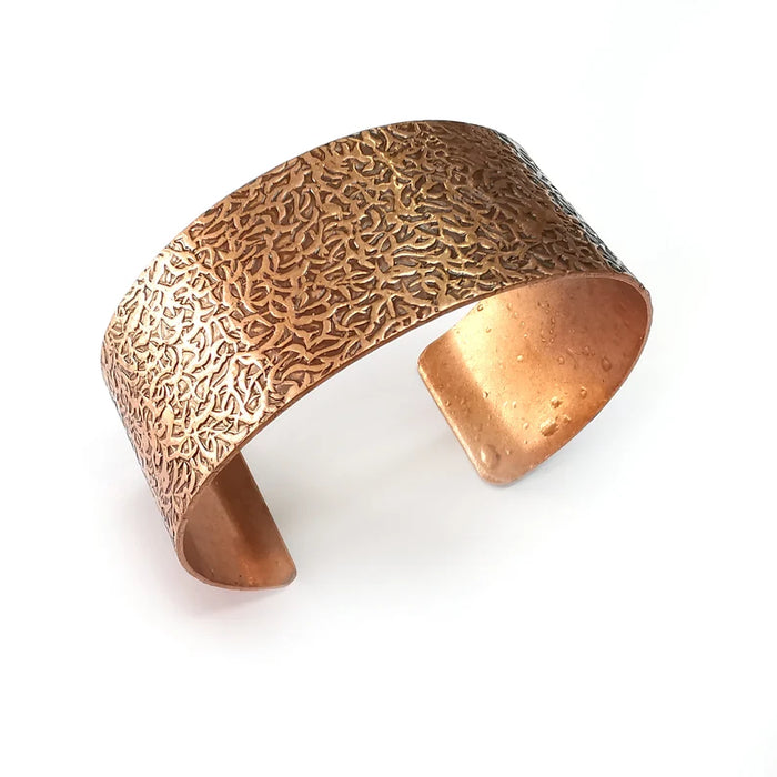 Branch Bracelet, Cuff Blank, Bracelet Base, Antique Copper Plated Brass Adjustable Bracelet (30mm) G34988
