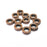 10 Rondelle Beads, Copper Beads, Bracelet Beads, Round Hole Beads, Necklace Beads, Antique Copper Plated Metal 8mm G35163