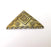 Bronze Triangle Pendant, Ethnic Pendant, Rustic Pendant, Bronze Pendant, Necklace Parts, Antique Bronze Plated 60x35mm G35391