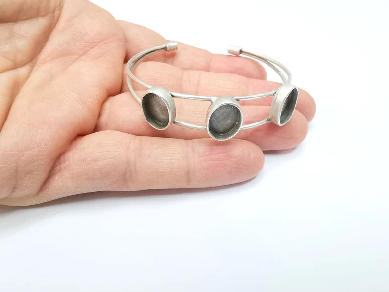 Silver bracelet blanks discount