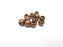 5 Ball Beads, Round Copper Beads, Metal Beads, Bracelet Beads, Round Hole Beads, Necklace Beads, Antique Copper Plated Metal 9mm G35312