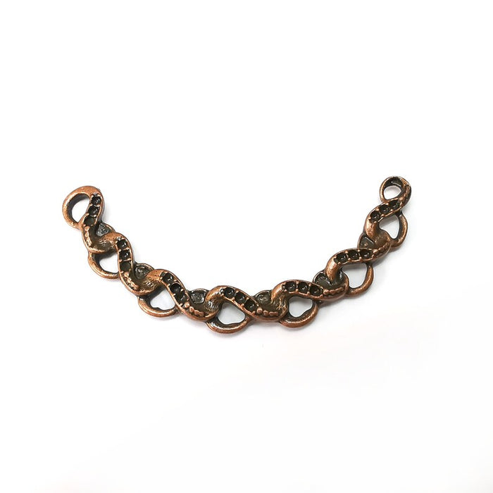 Copper Connector, Necklace Parts, Collar Jewelry Parts, Pendant Component, Antique Copper Finding, Antique Copper Plated (70mm) G35611