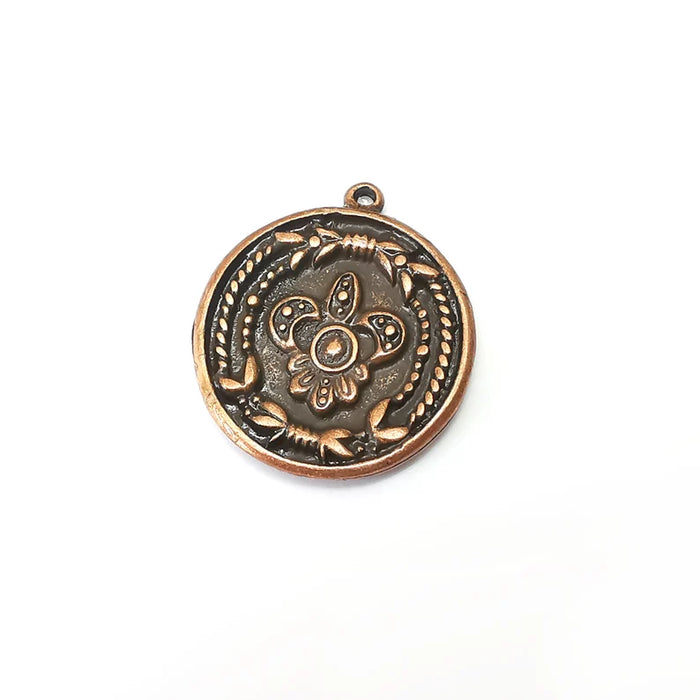 Copper Charms, Boho Charms, Dangle Charms, Earring Charms, Rustic Charms, Necklace Parts, Antique Copper Plated 30x23mm G35353 (Copy)
