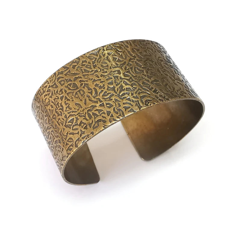 Branch Bracelet, Cuff Blank, Bracelet Base, Antique Bronze Plated Brass Adjustable Bracelet (30mm) G35692