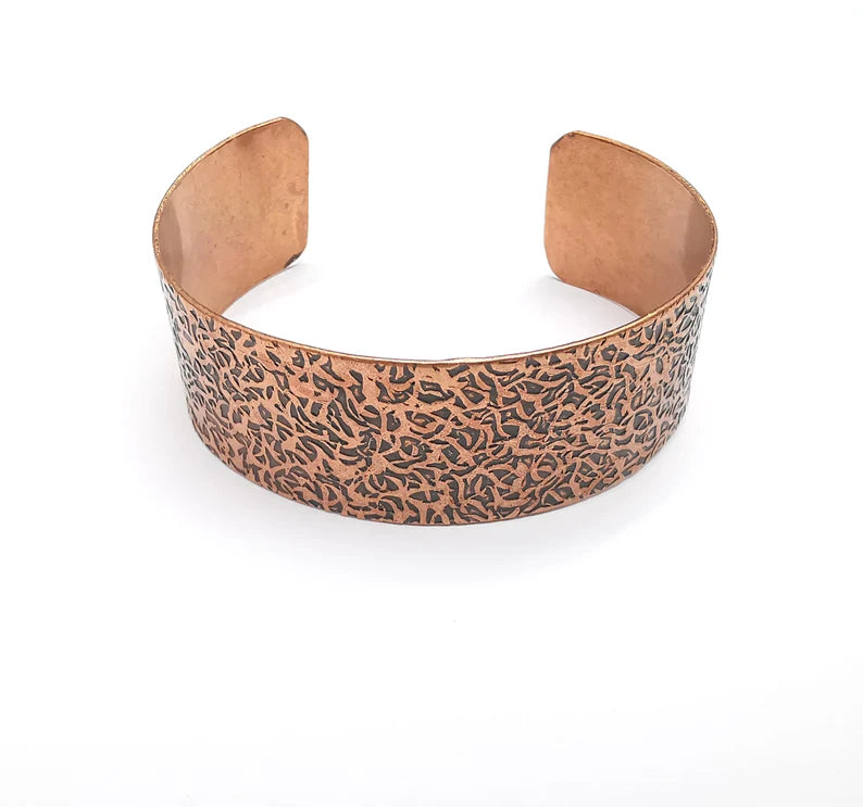 Branch Bracelet, Cuff Blank, Bracelet Base, Antique Copper Plated Brass Adjustable Bracelet (20mm) G35733