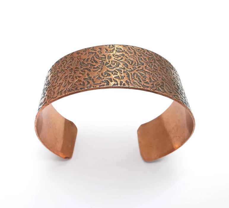 Branch Bracelet, Cuff Blank, Bracelet Base, Antique Copper Plated Brass Adjustable Bracelet (20mm) G35733