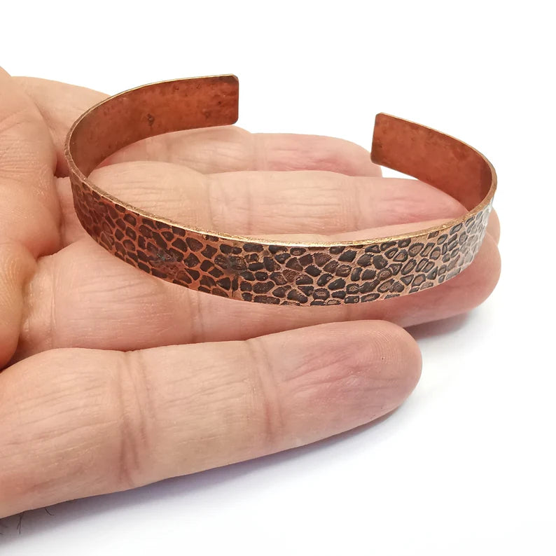 Branch Bracelet, Cuff Blank,Bangle Base, Antique Copper Plated Brass, Adjustable Bracelet (10mm) G35739