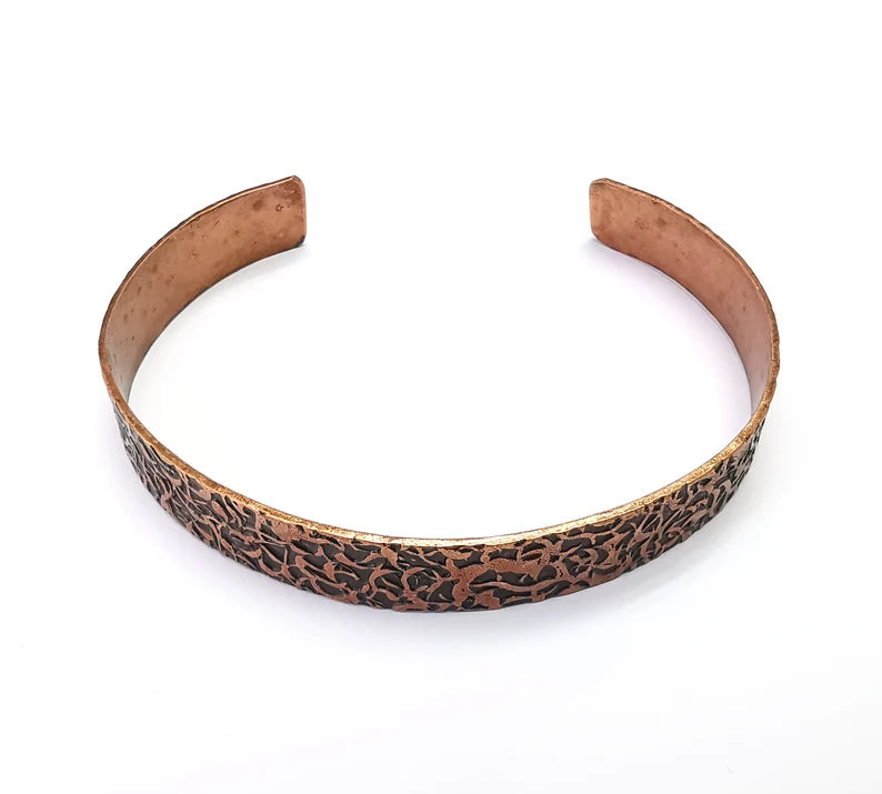 Branch Bracelet, Cuff Blank,Bangle Base, Antique Copper Plated Brass, Adjustable Bracelet (10mm) G35739